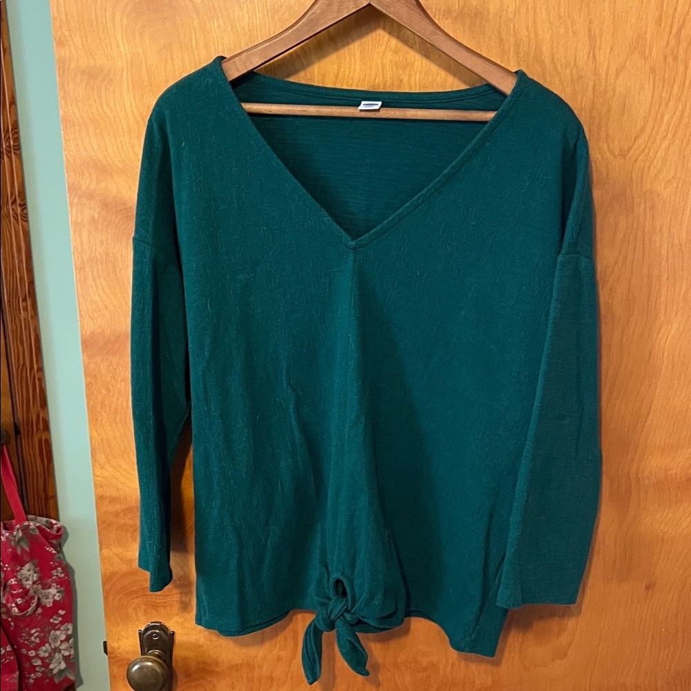 Old Navy Forest Green Blouse